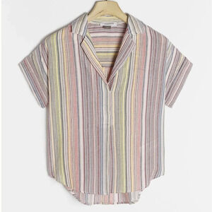 Anthropologie Multicolor Striped Blouse